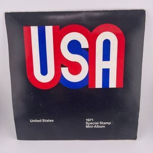 Vintage 1971 Special Stamp Mini Album United States USA‎ EMPTY